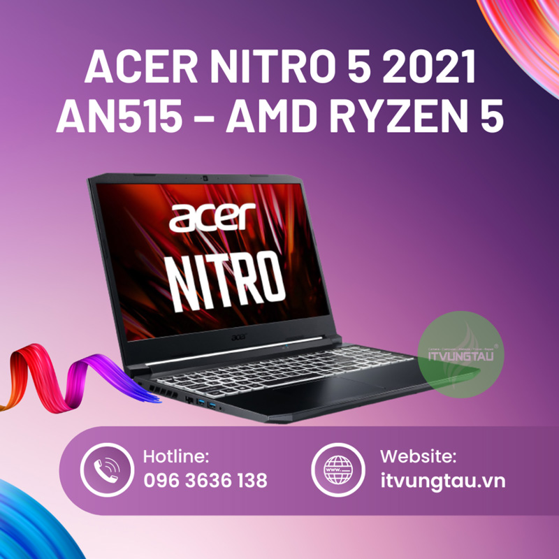 Laptop Acer Nitro 5 2021 AN515 – AMD Ryzen 5 Giá Rẻ Dành Cho Sinh Viên