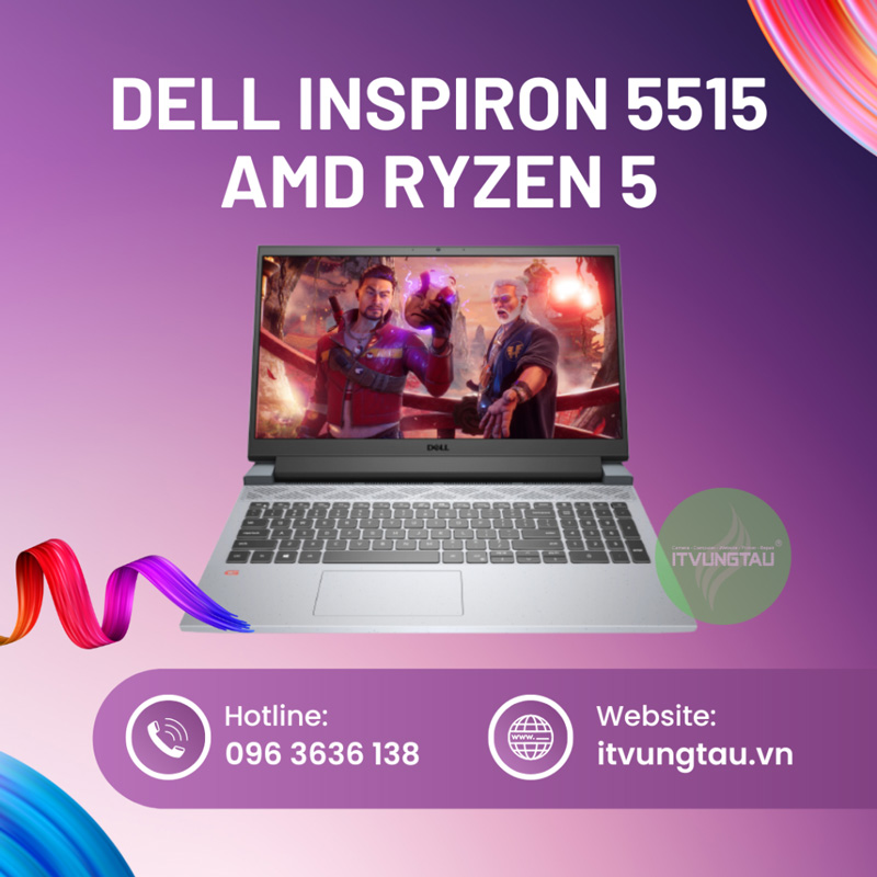 Laptop Dell Inspiron 5515 AMD Ryzen 5 Giá Rẻ Dành Cho Sinh Viên