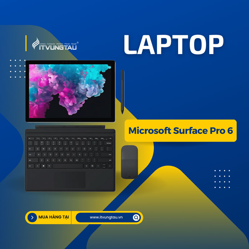 Laptop màn hình cảm ứng Microsoft Surface Pro 6